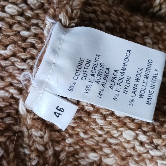 Base Br Tweed Mock Neck Knit Sweater. - Picture 7 of 8